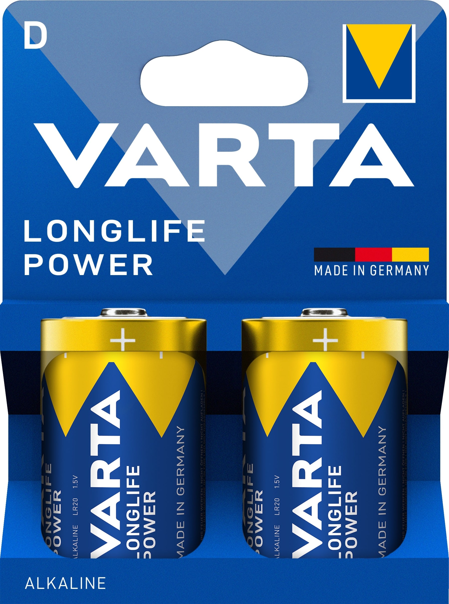 VARTA Longlife Power D Batteries Pack of 2